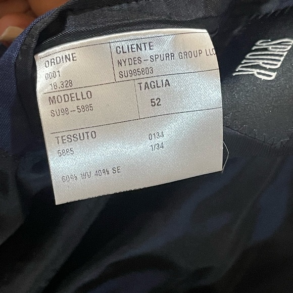 Simon Spurr Marine Blue Double Breasted Blazer Suit - Picture 7 of 8